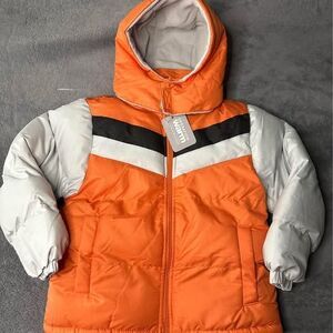 New Boys Orange/Gray Winter Coat